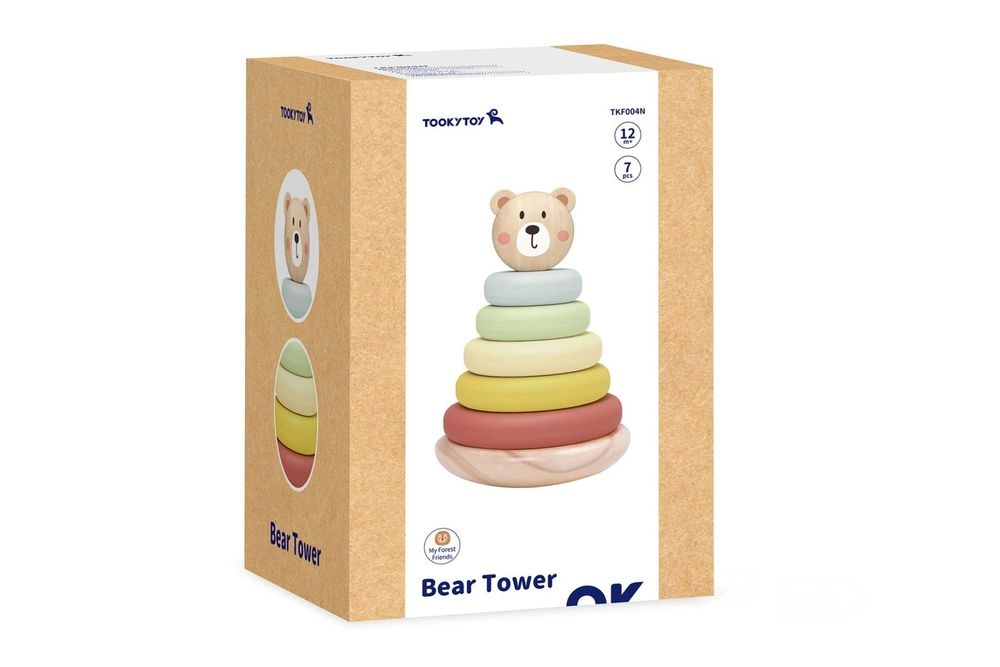 Bear Stacking Tower - Suitable for 12 months & above 7 Pcs