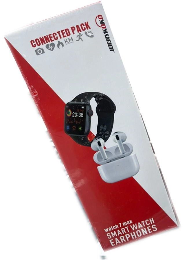 Smart Watch + Extra Strap + Wireless Earphones