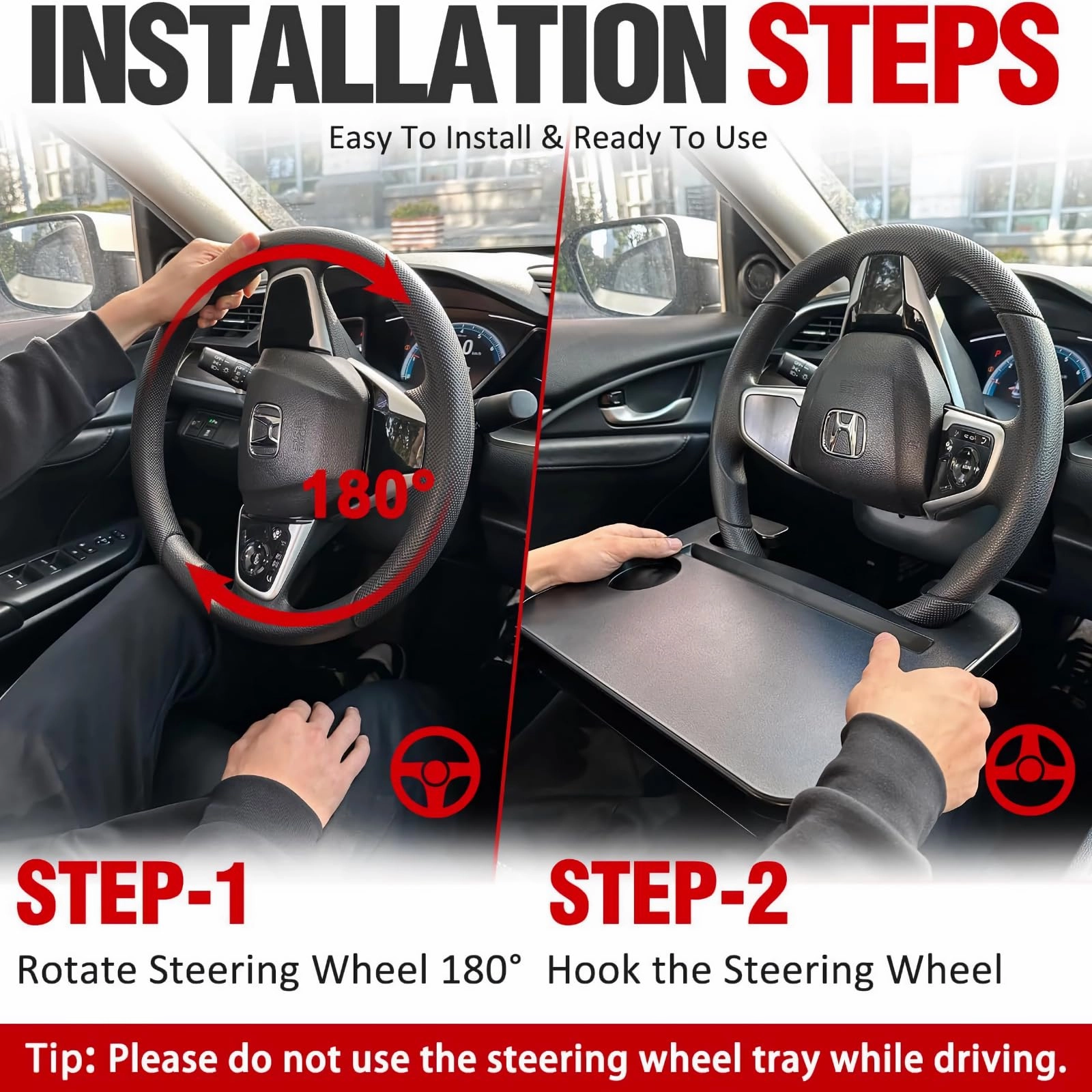 Car Steering Wheel Tray