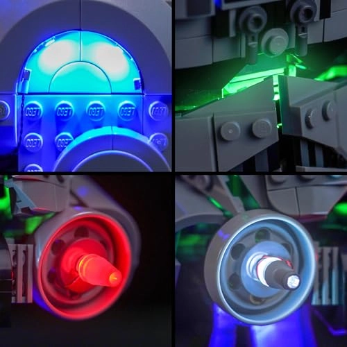 LED Light Set - Copper Line for LEGO AT-AT Driver Helmet 75429