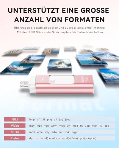 USB Stick - USB 3.0 Lightning Type-C for iPhone 512GB