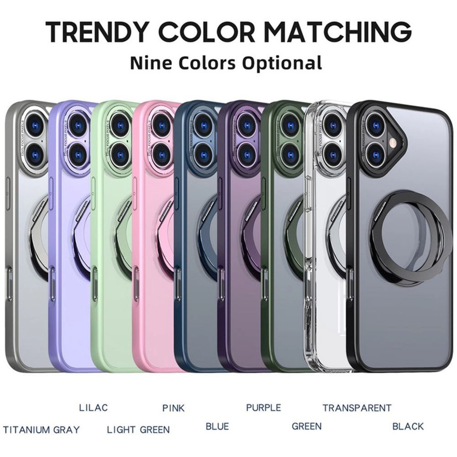 MagSafe Clear Case - Thermoplastic Polyurethane, Tempered Glass Case Screen Protector for iPhone 16