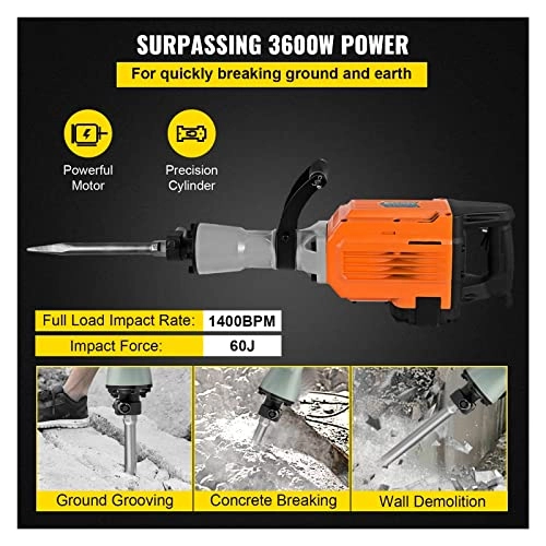 Demolition Hammer Drill - 3600W