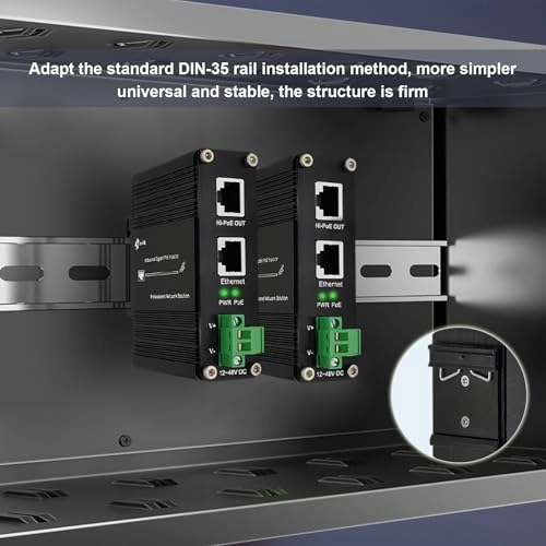 EK-001-60W - 12~48VDC 60W IEEE802.3af/at 10/100/1000