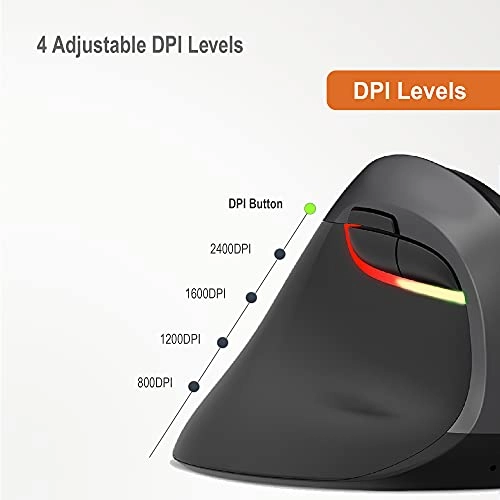 V628ML Left Hand Ergonomic Vertical Mouse - Wireless