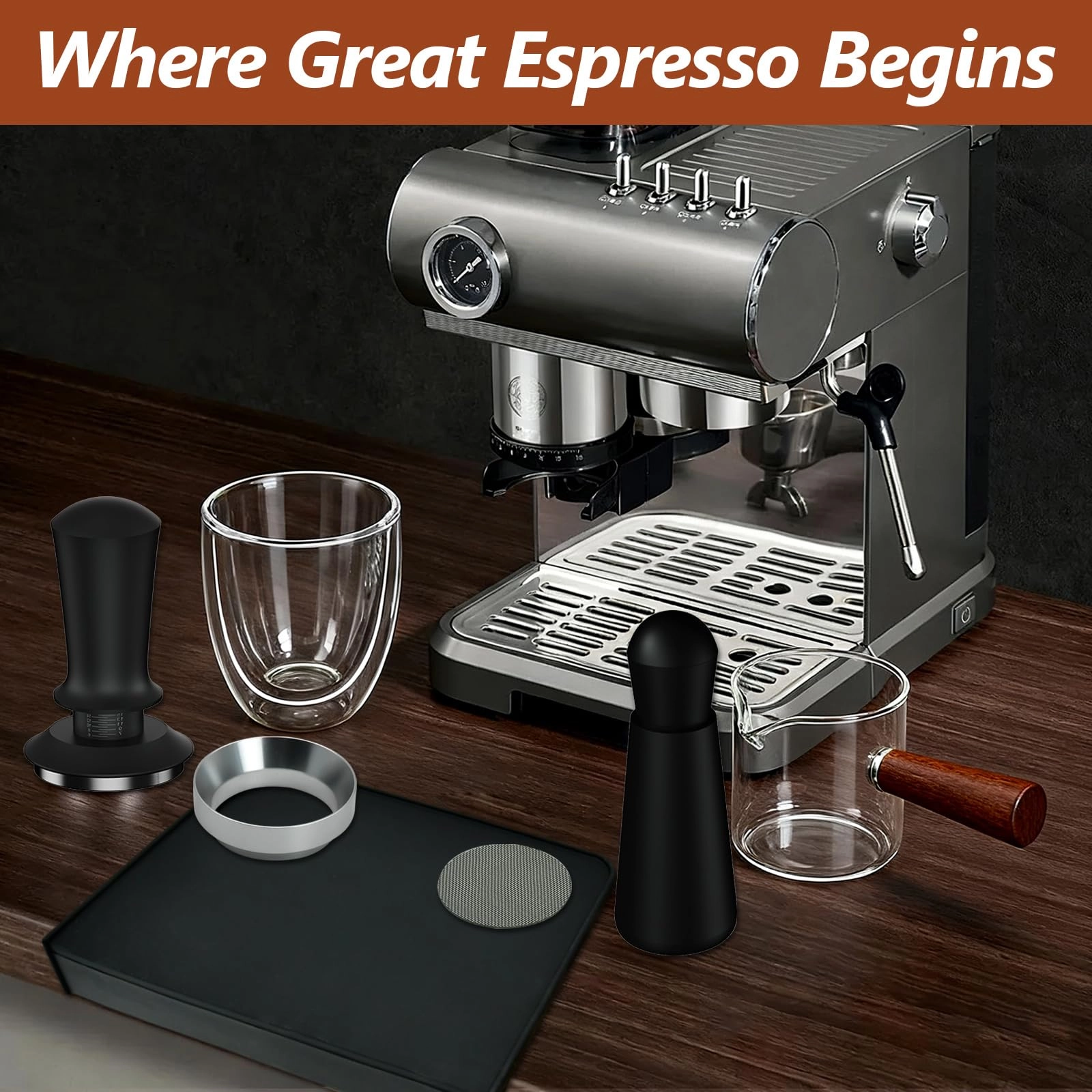 Espresso Accessories Kit - 7 Pcs 51mm