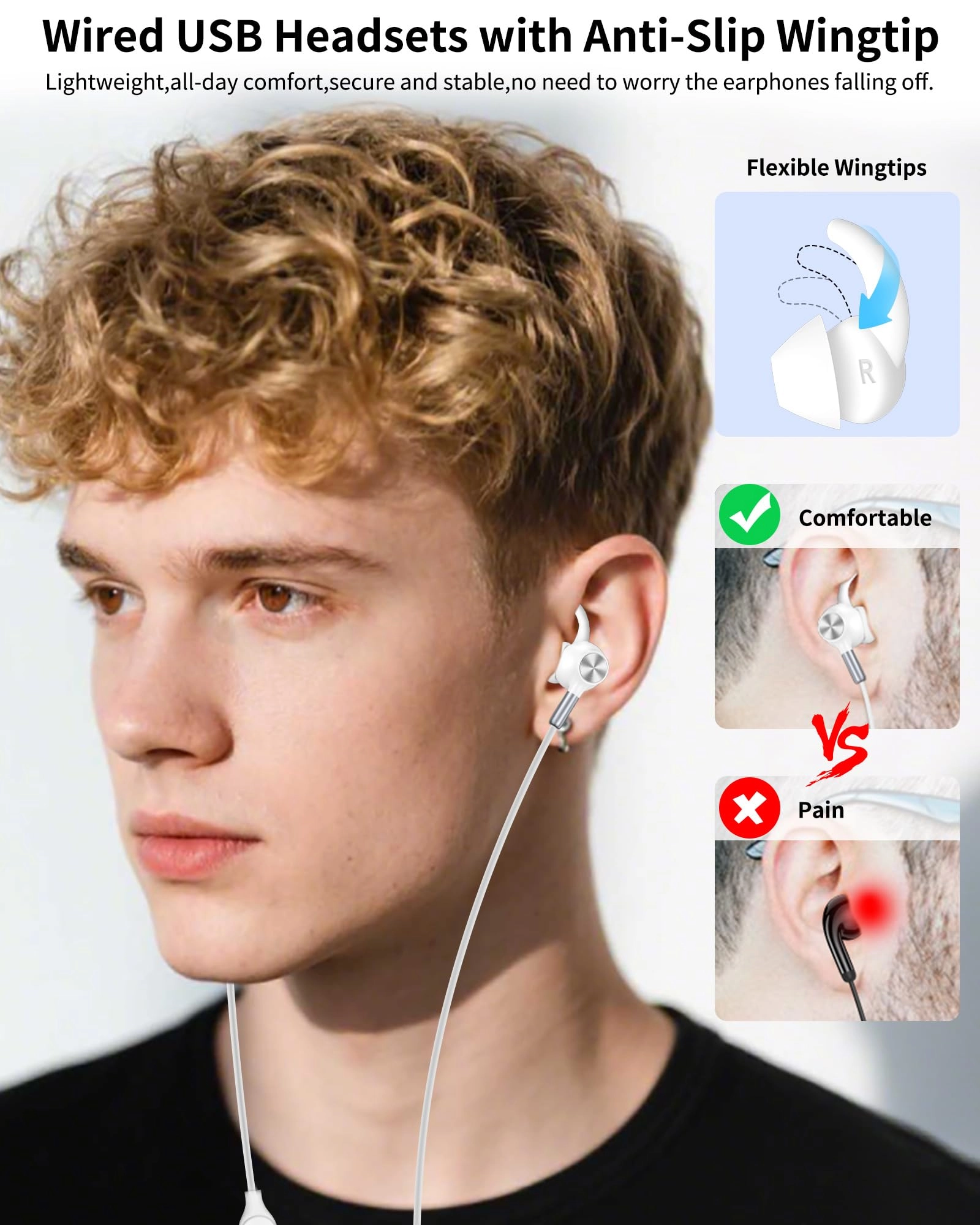 USB Earbuds - Wired Earbud