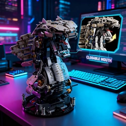 Mechanical Cobra - Hand-Crank Electric Motor Model Kit