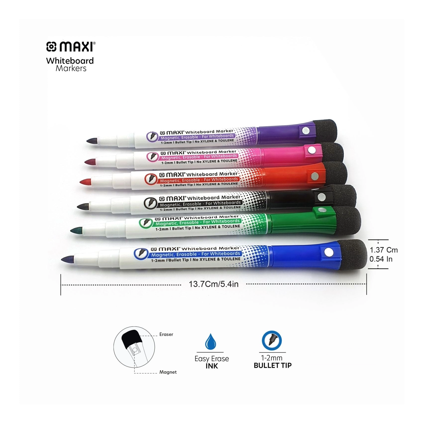 Whiteboard Marker - 1-2mm Bullet Tip