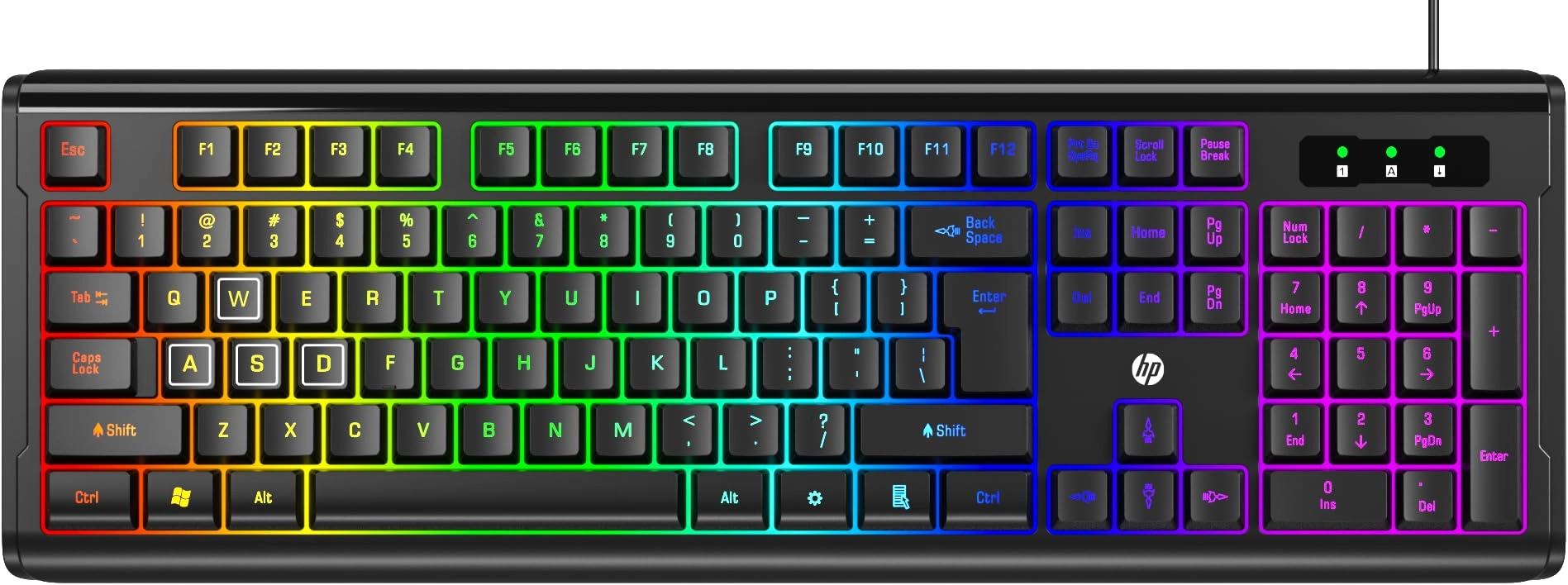 HP, HP India Sales Pvt. Ltd. K280 - QWERTY Wired