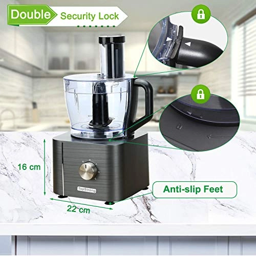 11-in-1 Food Processor and Blender - 3.2L 1100W