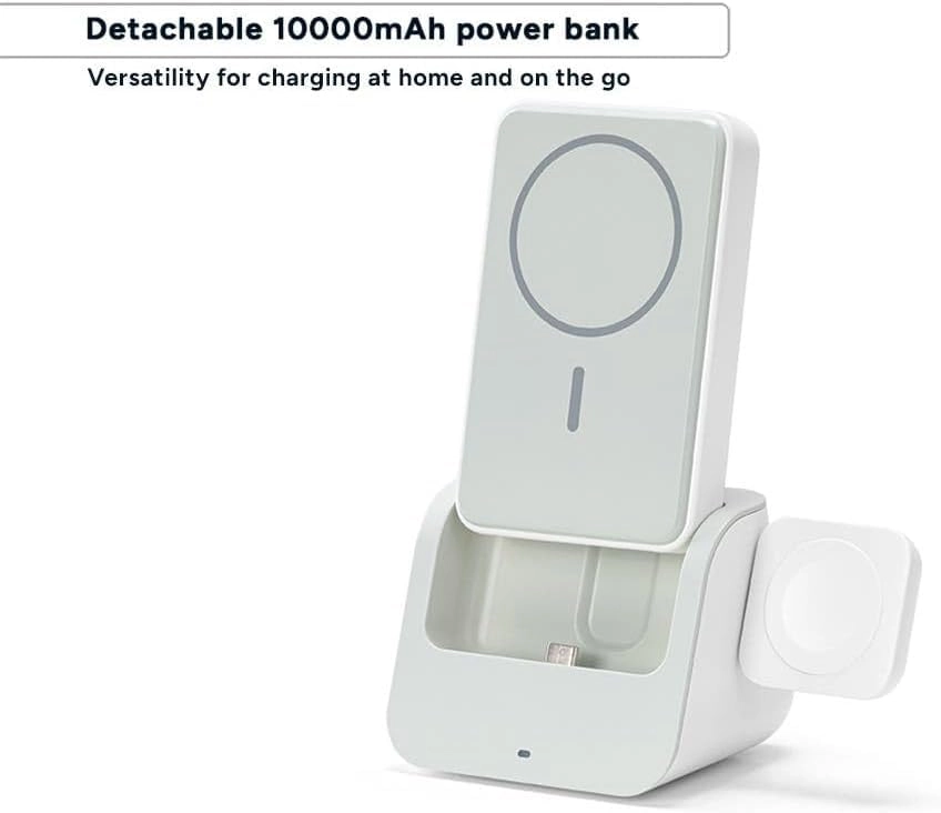 3-in-1 Wireless Charging Station - 10000mAh Fast Charging Wireless