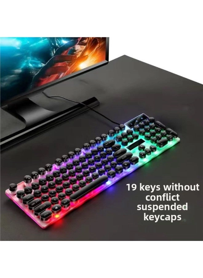 Zhaoyin Steampunk Keyboard And Mouse Suit - Wired