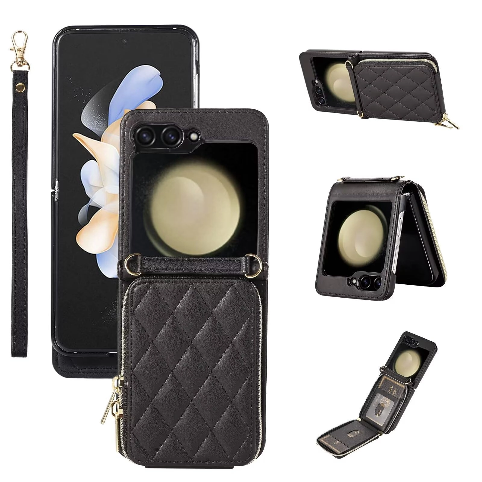 Miagon Folio Case for Samsung Galaxy Z Flip 5