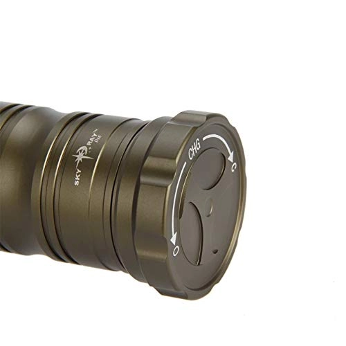 Diving Flashlight - about 75 degrees