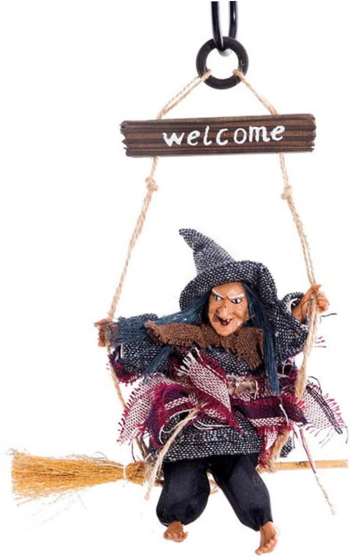 Halloween Hanging Decoration - Witch 1PC 20*30*19*10cm.