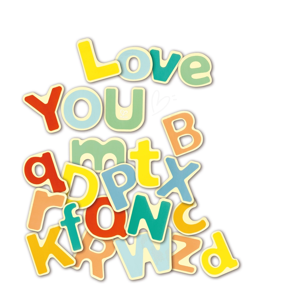 Wooden Magnetic Alphabet - 3+ 52 pieces