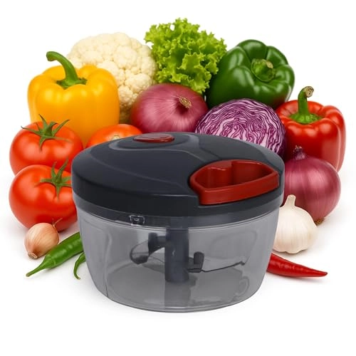 Vegetable Manual Chopper - 500ml 3 Blades