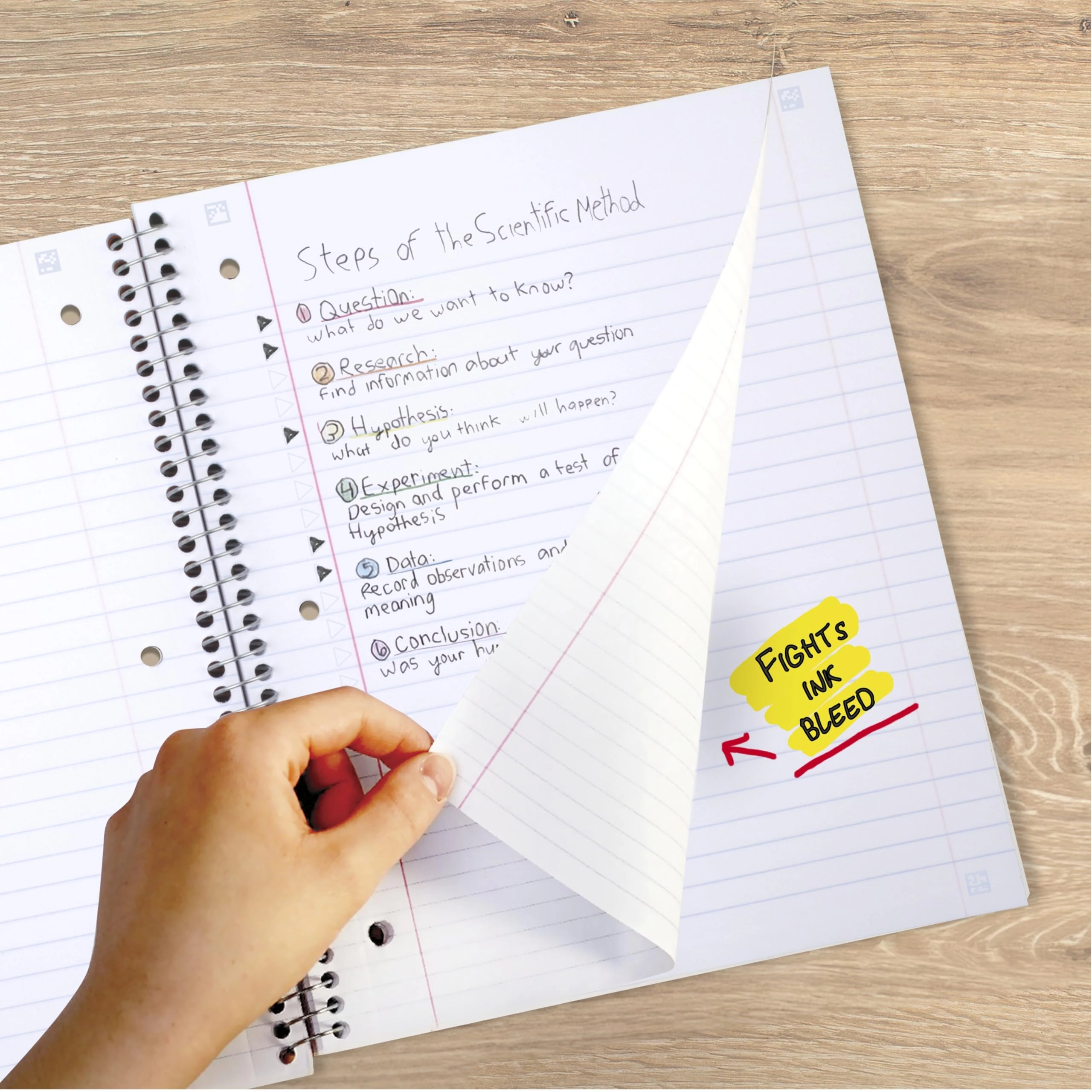 Spiral Notebook 8-1/2" x 11" Spiral - Lined 100 Sheets
