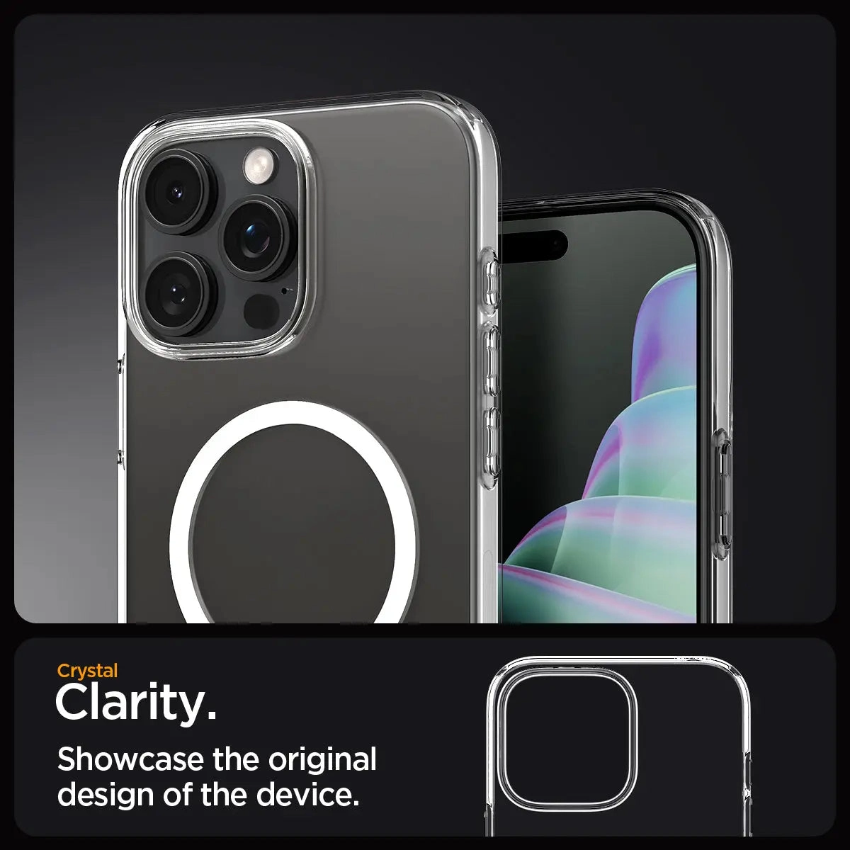 Liquid Crystal MagFit Clear Case with MagSafe for iPhone 16 Pro Max