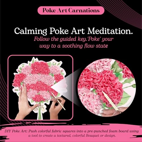 Poke Art Carnations Flower