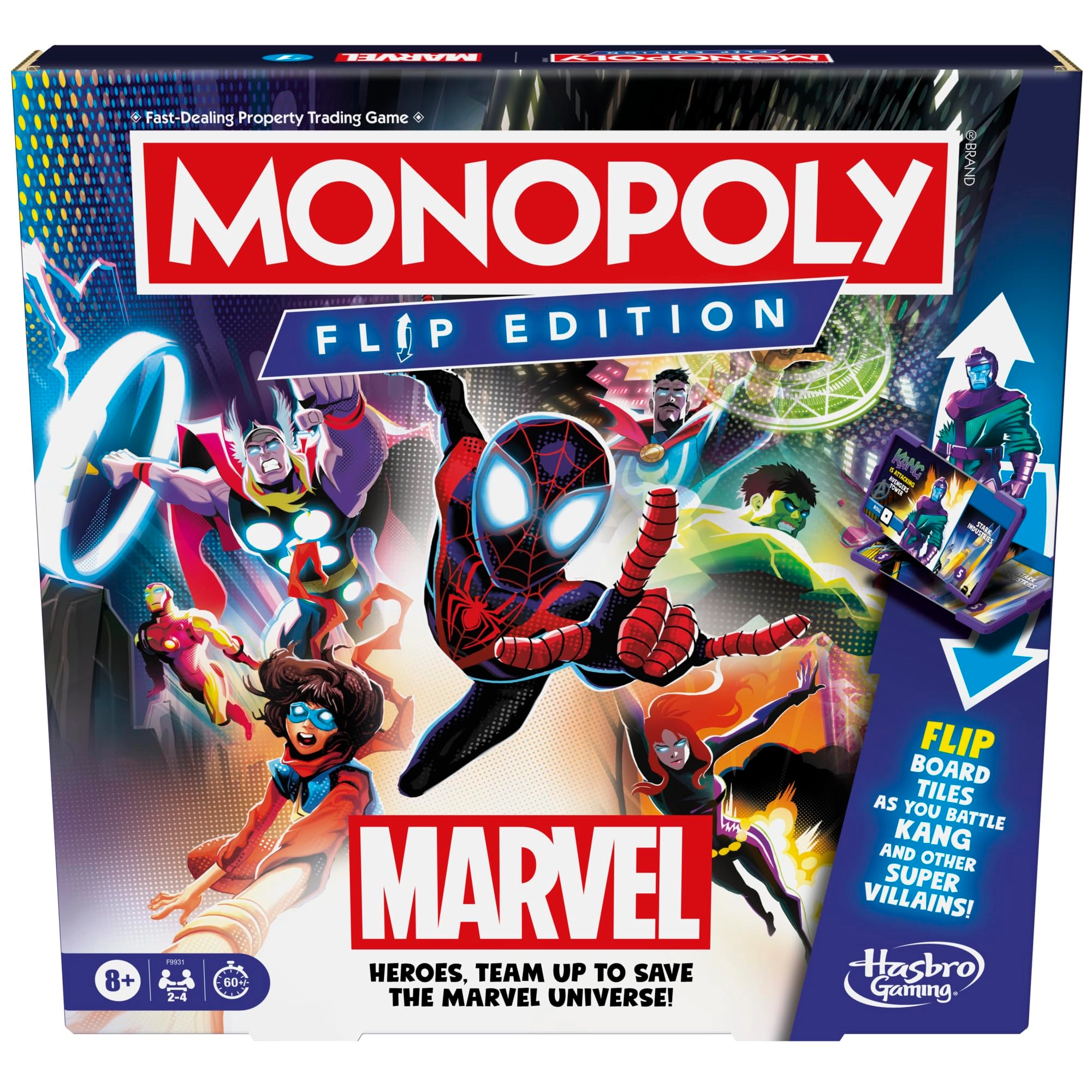 Hasbro Monopoly Flip Edition: Marvel