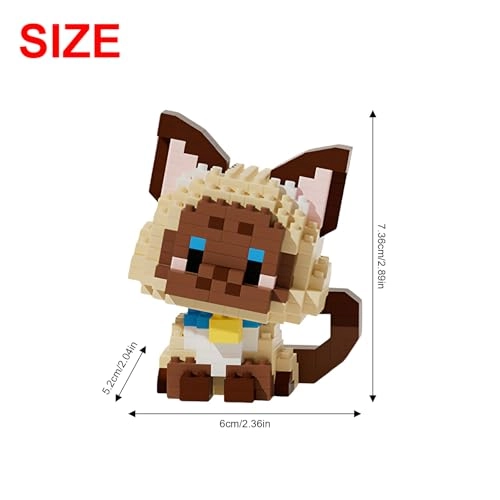 Micro Animal Building Bricks Set - Cat 1 pcs