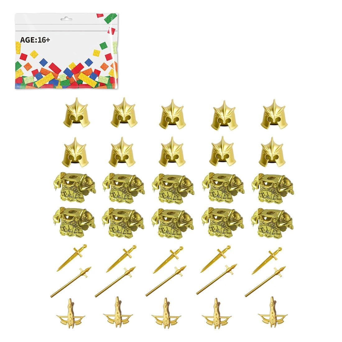 LootPop Medieval Knight Accessory Set - 16 years 35 pieces