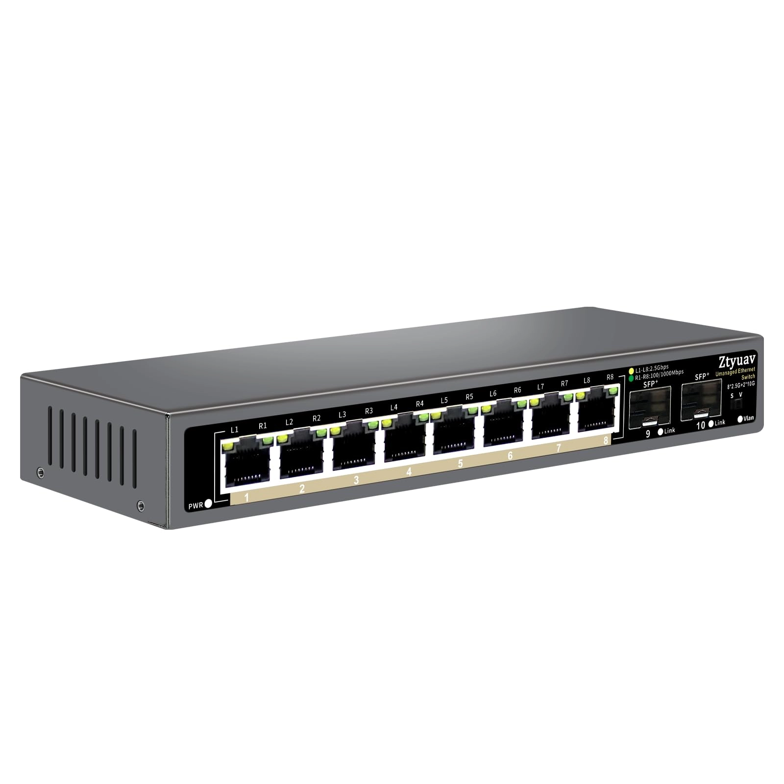 Ztyuav Z-QWYT0802 10-Ports