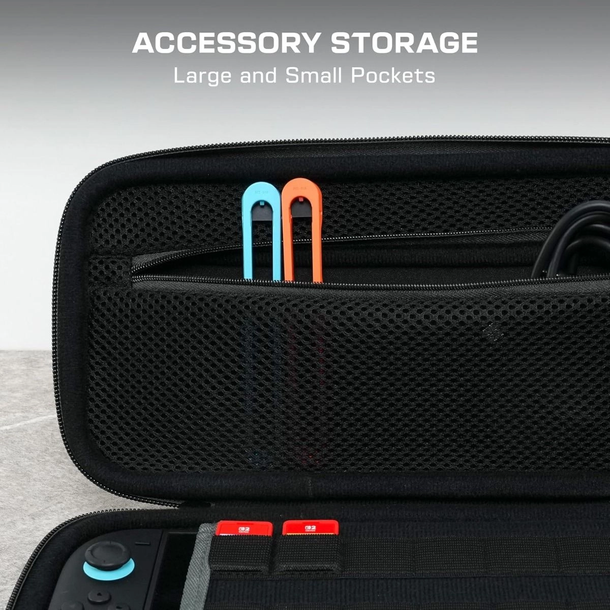 PlayTrek Slim Case - Switch 2 Charcoal Black