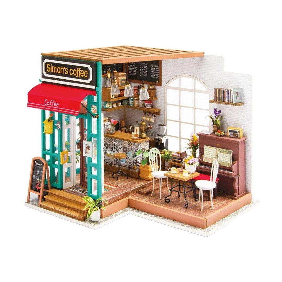 DIY Miniature Dollhouse Kit - Simon's Time Cafe