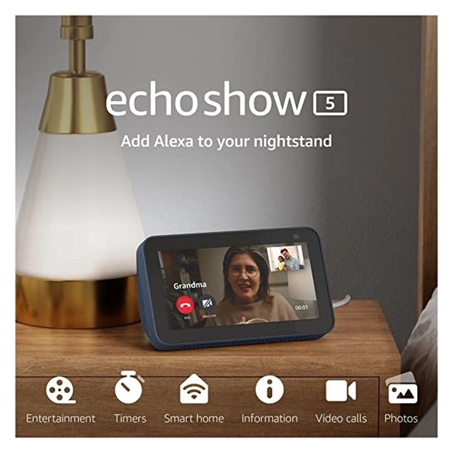 Echo Show 5 2nd Gen - Alexa Deep Sea Blue