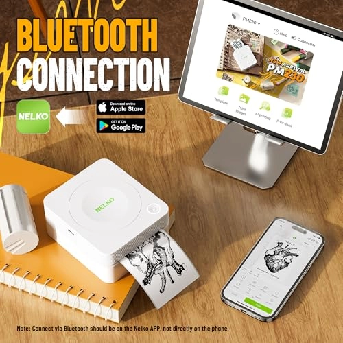 PM230 - Bluetooth 3 Rolls Paper WHITE