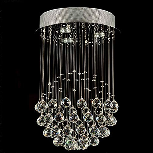 GU10 Round Crystal Chandelier - Dimmable