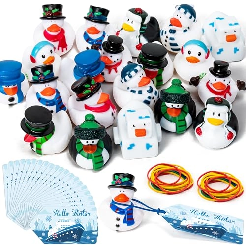 Winter Rubber Ducks - 20 Set 60 Pieces