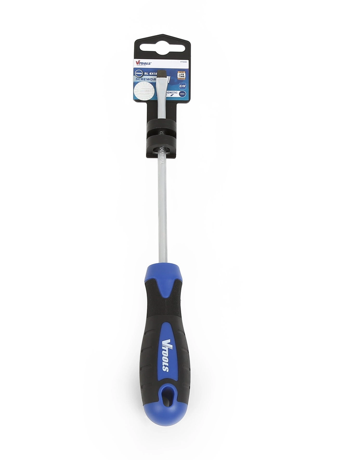 VTools VT2252 Magnetic Slotted Screwdriver 6mm x 150mm