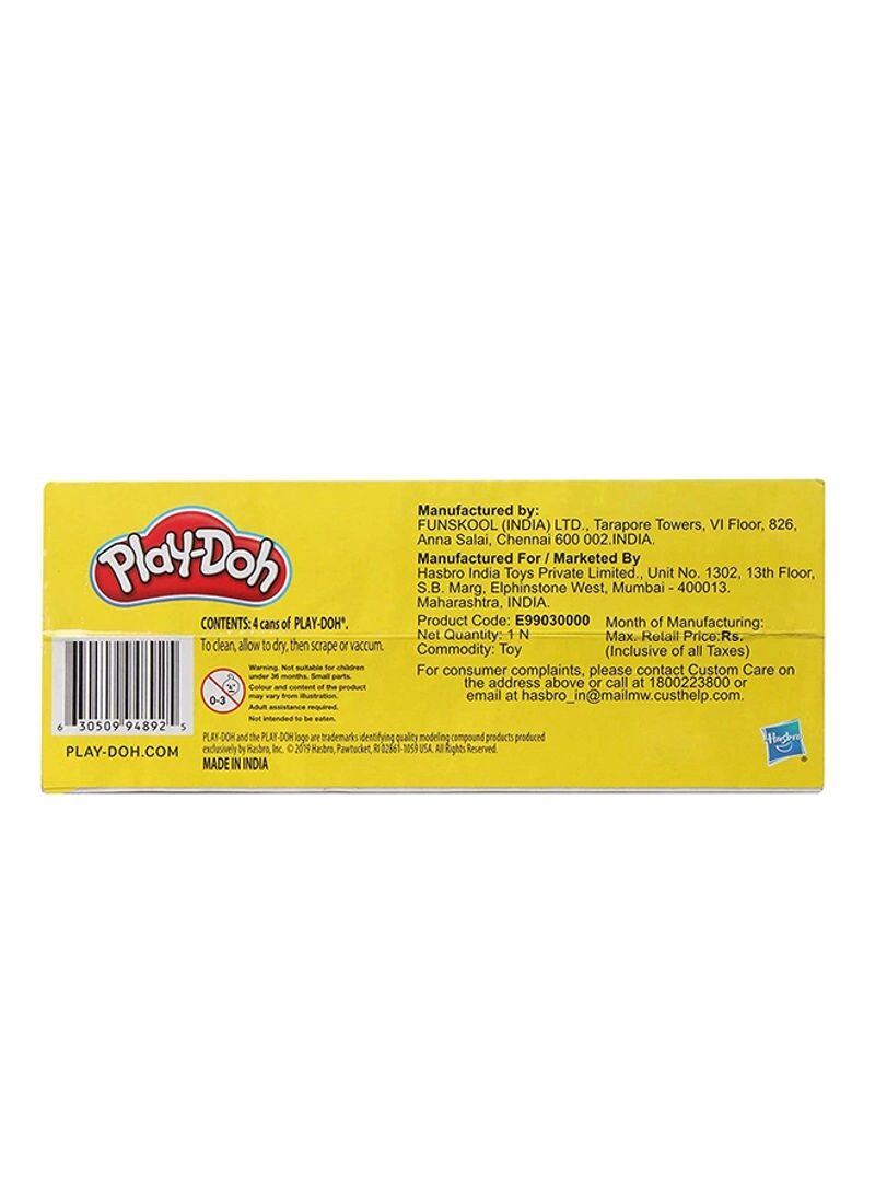 Pack Of 4 Jars - play-doh compound 57g 4pcs.