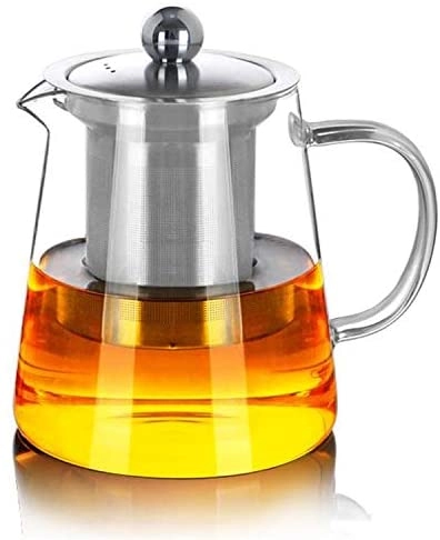 DubaiGallery Tea pot - Glass Stainless Steel 950 ML