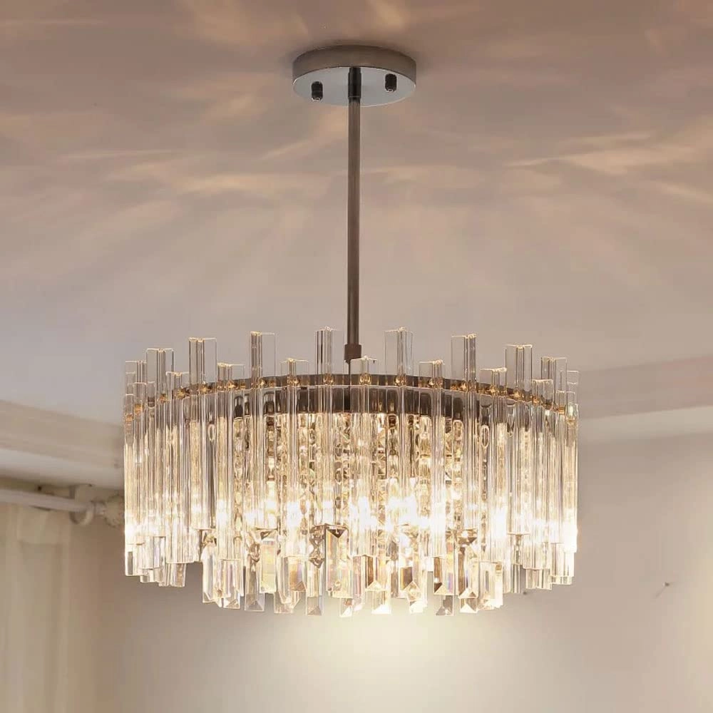 MAKIVI Round Crystal Hanging Light - 100cm