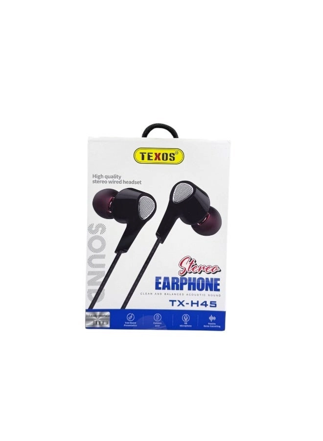 TEXOS TX-H45 Wired Earbud