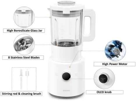 Smart Blender - Hot & Cold Dual-Mode, 9-Speed Precision Control, OLED Touch Display