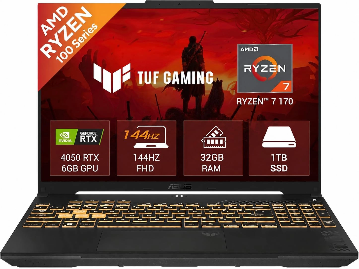 ASUS TUF Gaming A16 FA607NUQ-RL - 16'' Ryzen 7 170 32GB DDR5 1TB SSD