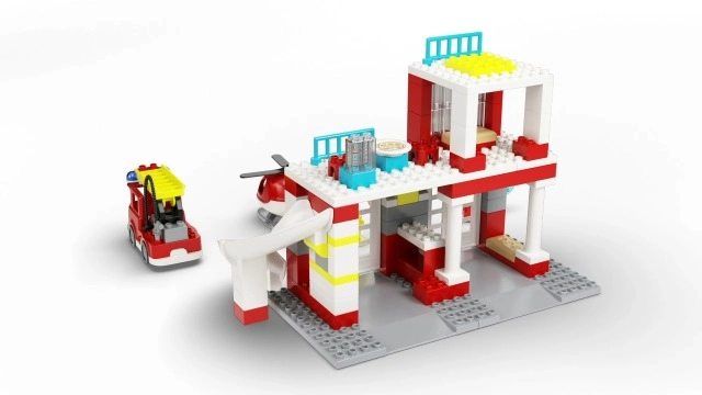 Fire Station & Helicopter Playset (10970)