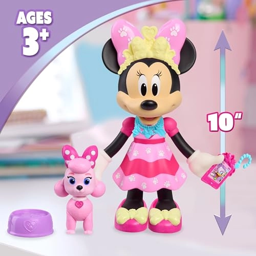 Minnie Mouse Pet Fun Doll - 10 inch Poseable Ages 3+
