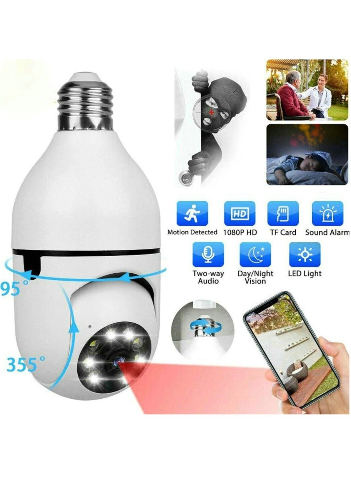 Bulb Camera 1080P