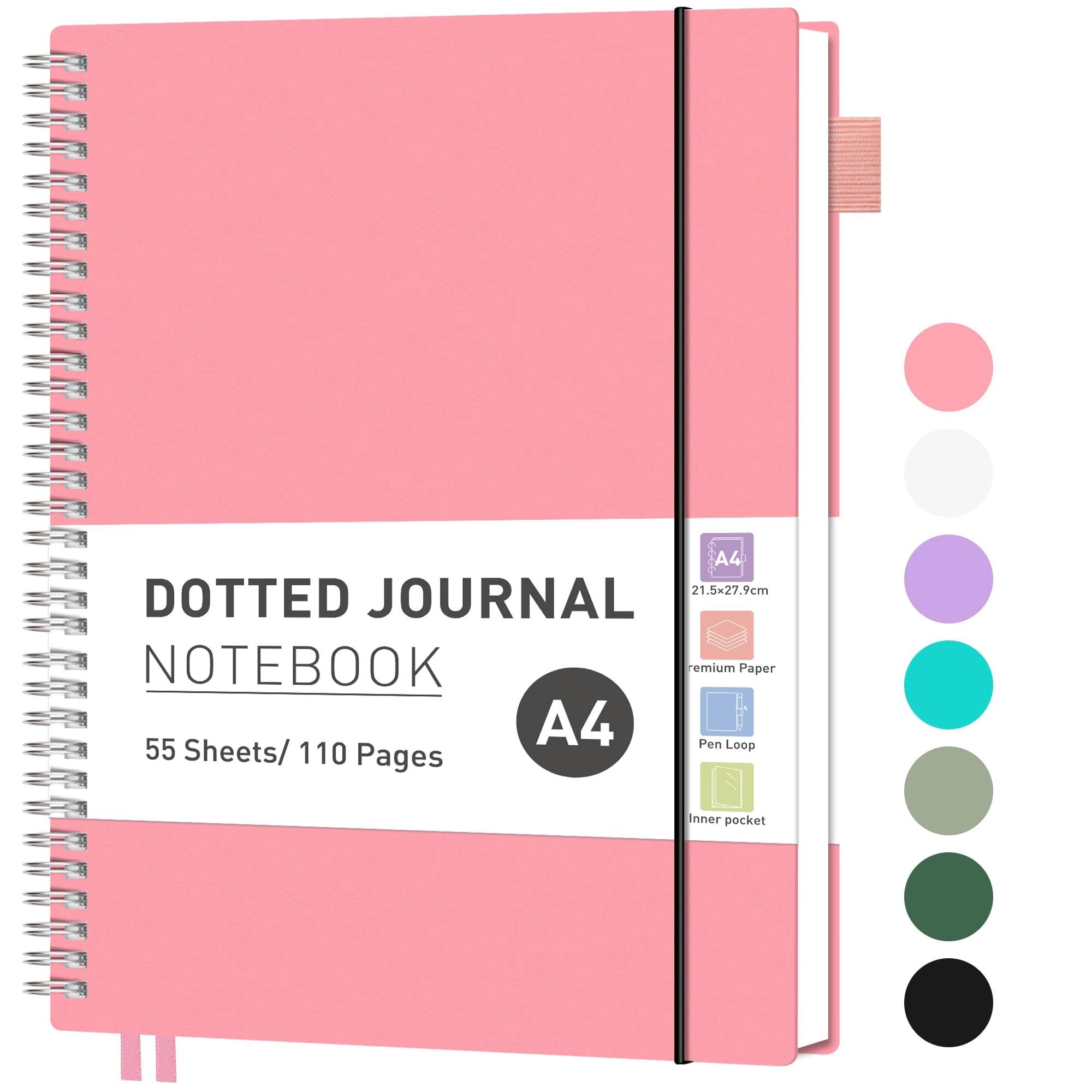 Notebook A4 Spiral - Lined 55 Sheets