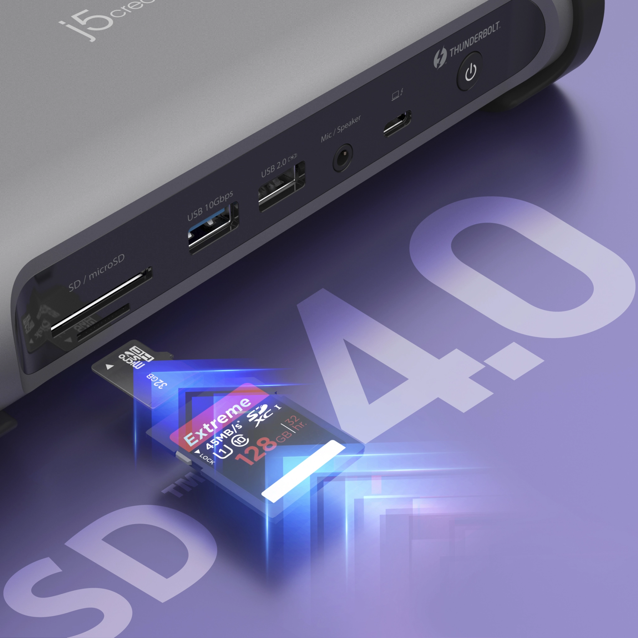 JTD568 - J5-JTD568 Thunderbolt 4 Quad display Docking Station