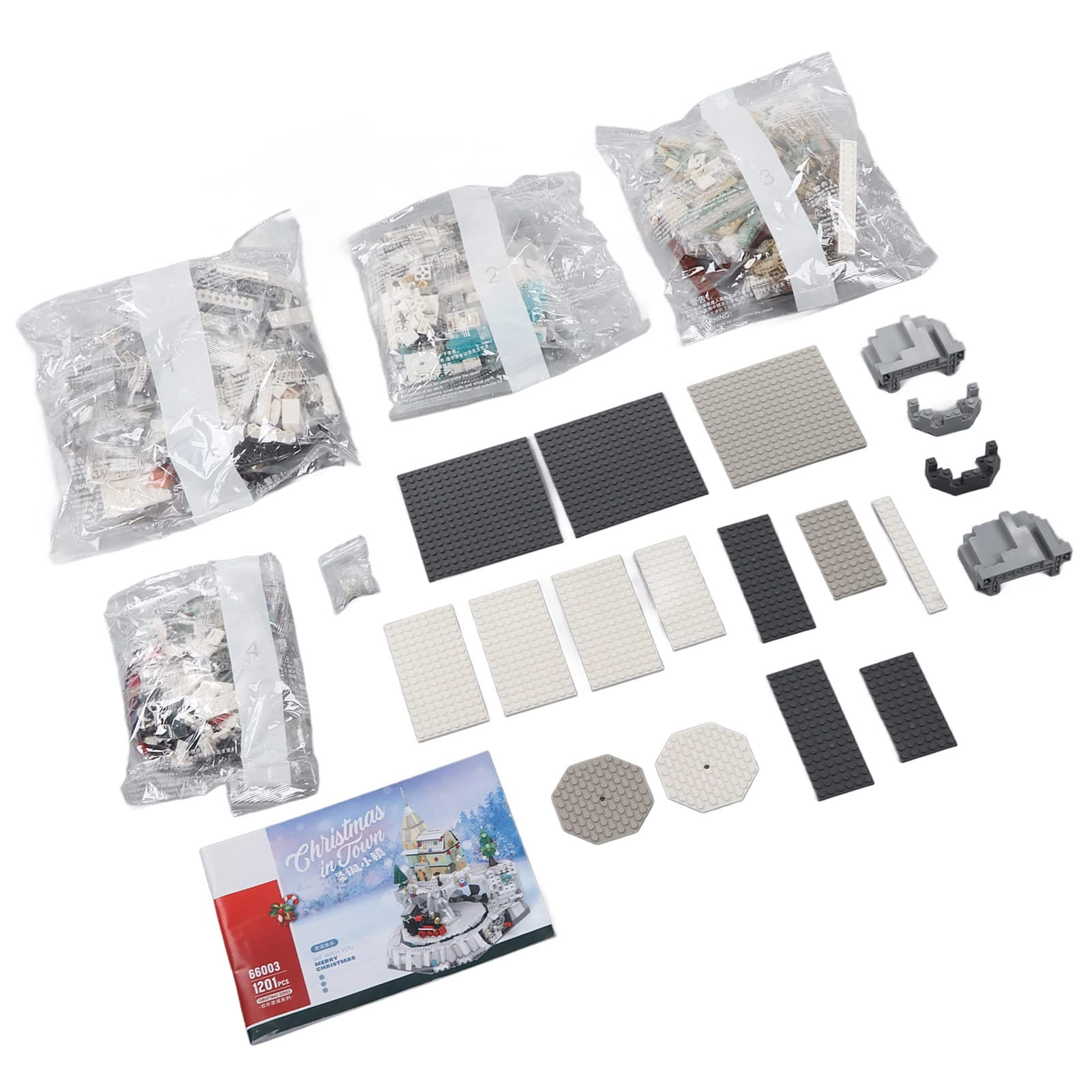 Halearo Christmas House Building Kit - 360° Rotation Warm Light