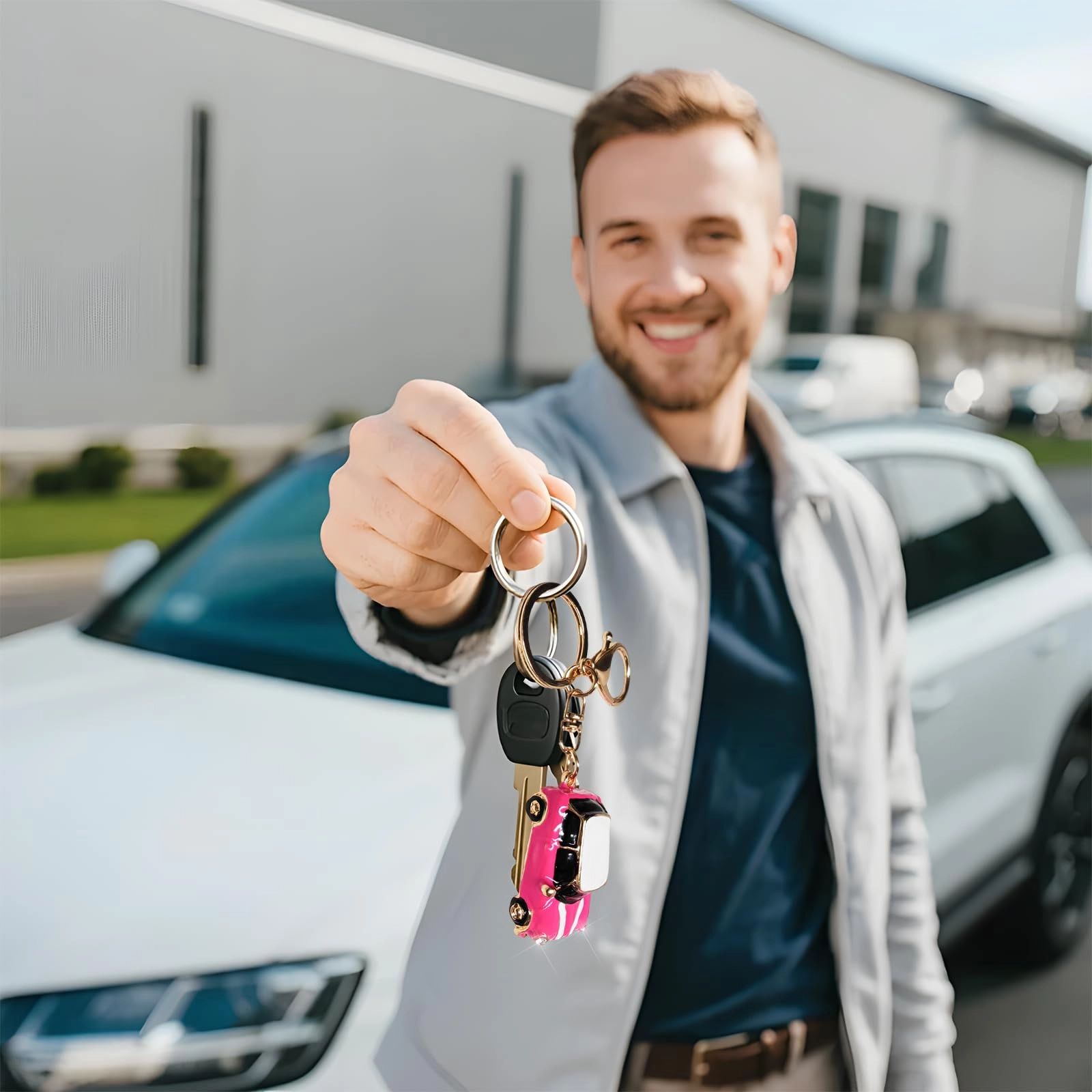 Car Model Rhinestone Keychain - Vehicle