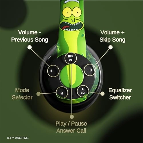 Rick and Morty Bluetooth Headphones Wireless Headphone